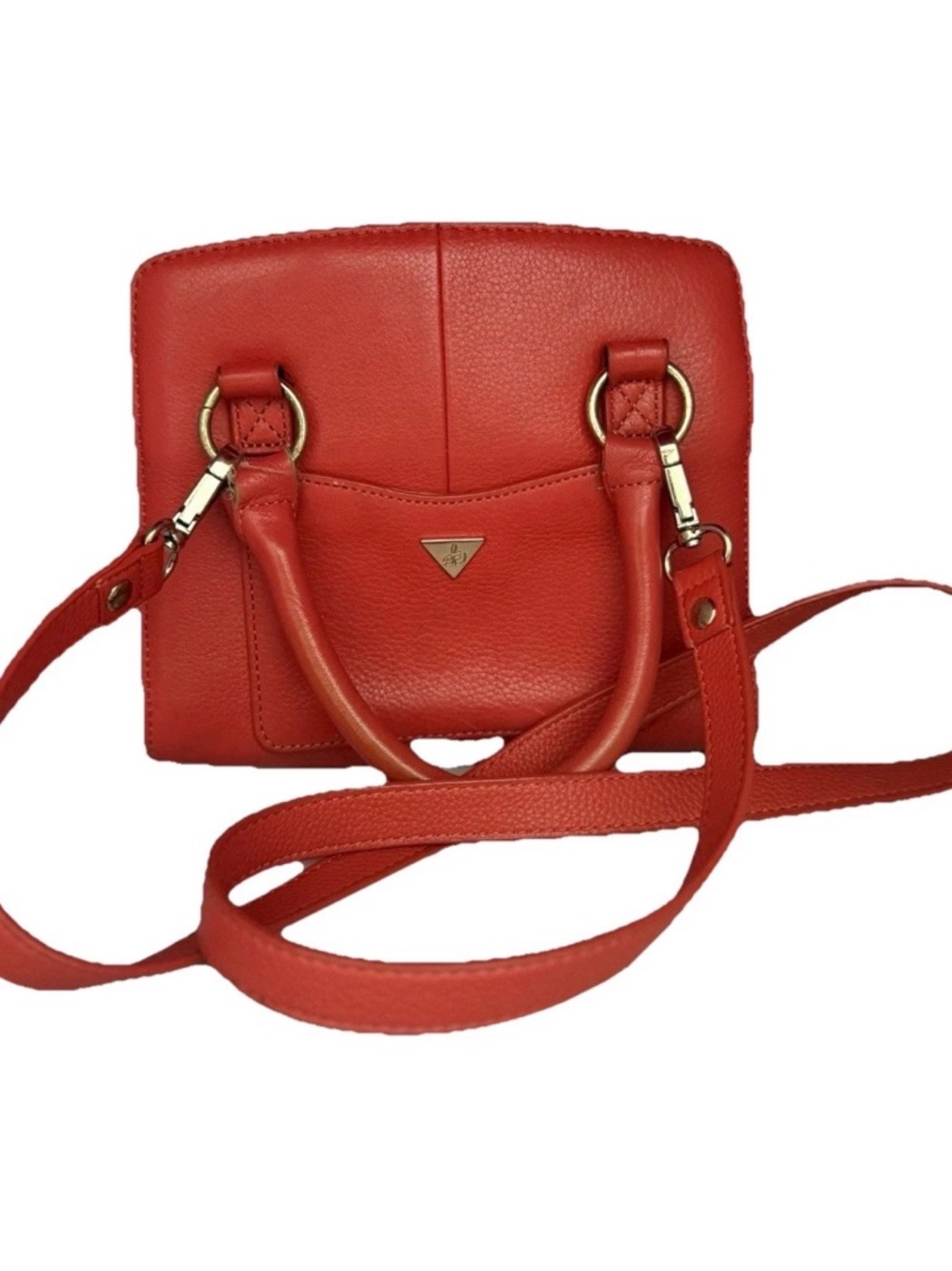 Red Leather Sam Edelman Crsbdy Retro Sleek Clueless 90’s 8.5”W x 7.5”H x 3.5”D